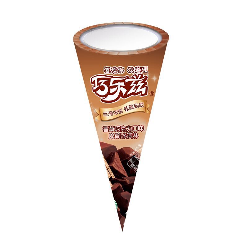 巧乐兹 伊利 巧乐兹香草巧克力口味脆皮甜筒冰淇淋 73g*6支/盒 71.23元