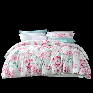 富安娜纯棉被套国风单件被套全棉1.2米床秋冬印花被罩床上用品