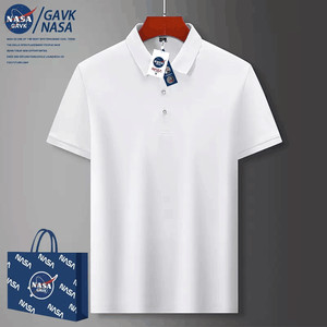 NASA GAVK2024春夏季新品潮牌潮流情侣POLO衫男女同款百搭上衣T恤