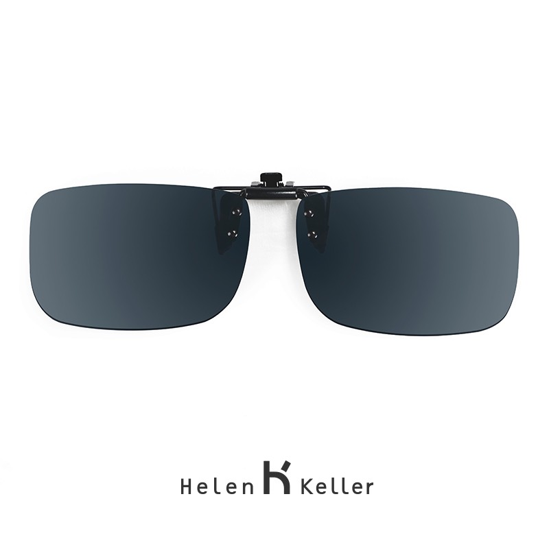 Helen Keller 海伦凯勒 男女款太阳镜夹片 H801-C1 灰色 60mm 129元