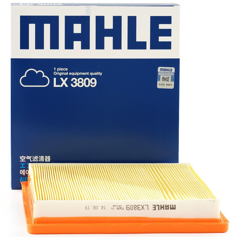 京东百亿补贴：MAHLE 马勒 LX3809 空气滤芯清器 17.19元