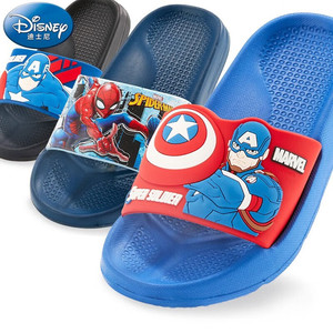Disney 迪士尼 儿童拖鞋迪士尼夏防滑家居男童可爱浴室内软底宝宝幼儿小孩凉拖鞋