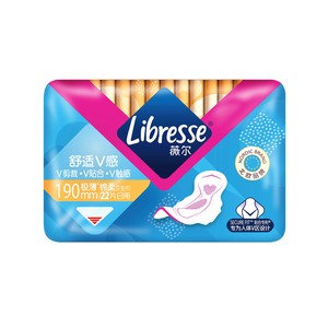 薇尔 Libresse V感系列 日用卫生巾 19cm*22片