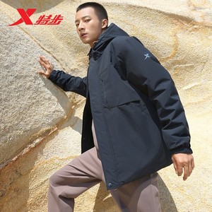 XTEP 特步 男装2022年秋冬季男士运动棉衣男款棉服夹克978429170064