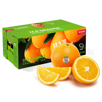 NONGFU SPRING 农夫山泉 17.5°橙 当季春橙 3kg礼盒装 新鲜水果脐橙 源头直发 38.92元