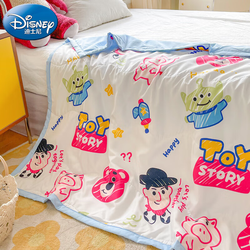 【29.9包邮】迪士尼（Disney）儿童夏季抗菌水洗空调被 玩具总动员 150×110cm 29.9元
