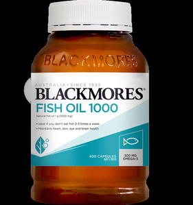 澳洲Blackmores澳佳宝深海鱼油400粒omega3鱼肝油软胶囊中老年