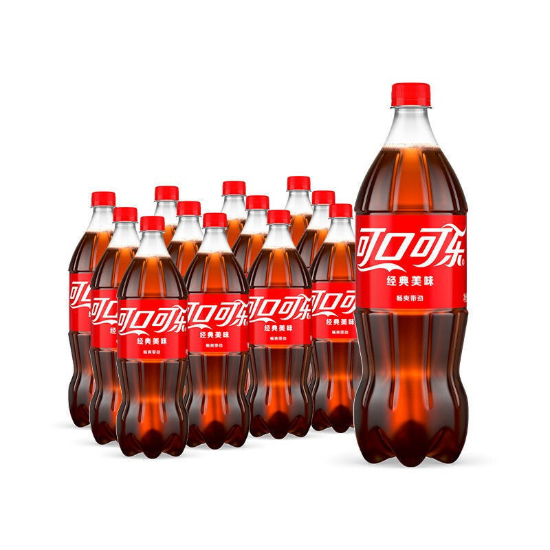 百亿补贴：Coca-Cola 可口可乐 原味大瓶装碳酸汽水饮料 1L*12瓶 整箱 49.9元