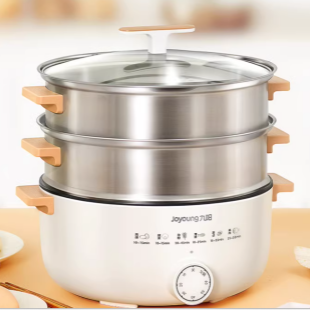 九阳电蒸锅家用多功能三层不锈钢大容量多层小型蒸菜蒸箱早餐机 126.9元