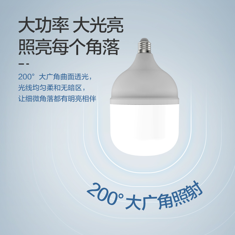 飞雕led节能灯泡家用商用工厂超亮E27螺口螺旋白光护眼照明球泡 2.8元