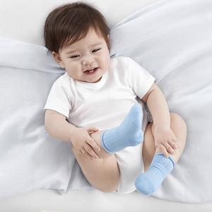 babycare婴儿袜子夏季薄款女童棉袜新生儿男童地板袜宝宝儿童袜