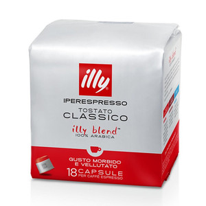 illy 意利 意大利原装进口意式浓缩18粒咖啡胶囊中度胶囊 (24年11月到期)