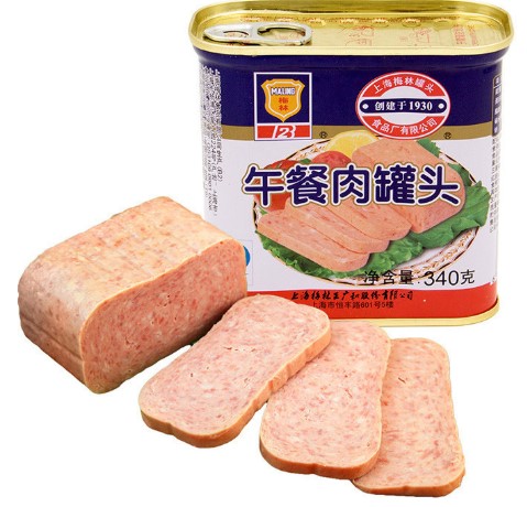 MALING 梅林B2 梅林 午餐肉罐头 340g 10.84元