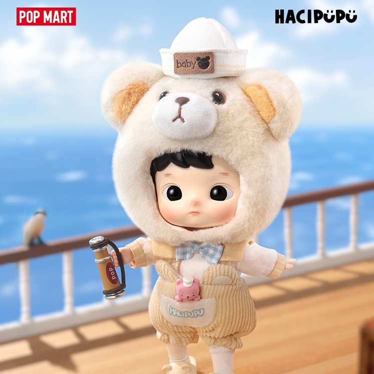 POPMART泡泡玛特HACIPUPU小熊船长可动人偶娃娃玩具礼物摆件 399元