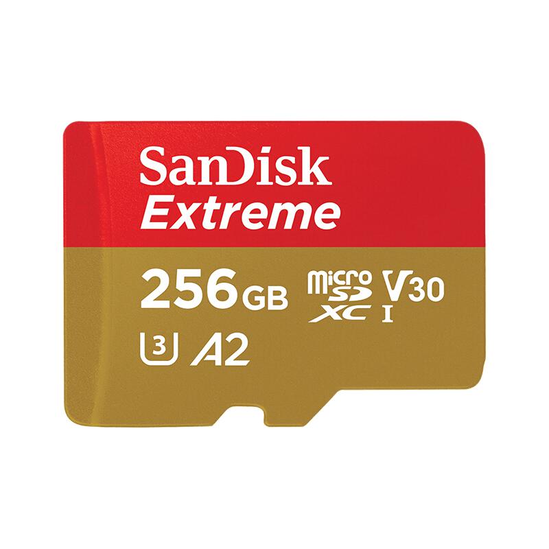 SanDisk 闪迪 Extreme 至尊极速移动系列 MicroSD存储卡 256GB（U3、V30、A2） 189元