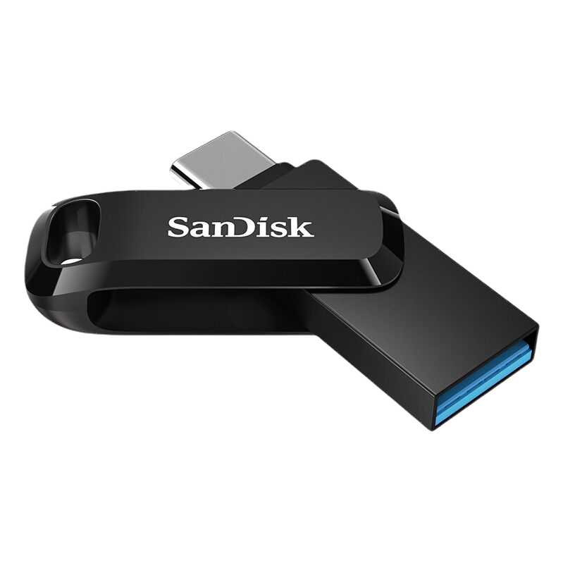 SanDisk 闪迪 高速至尊酷柔系列 SDDDC3-064G-Z46 USB 3.1 U盘 黑色 64GB USB-A/Type-C双口 49.9元