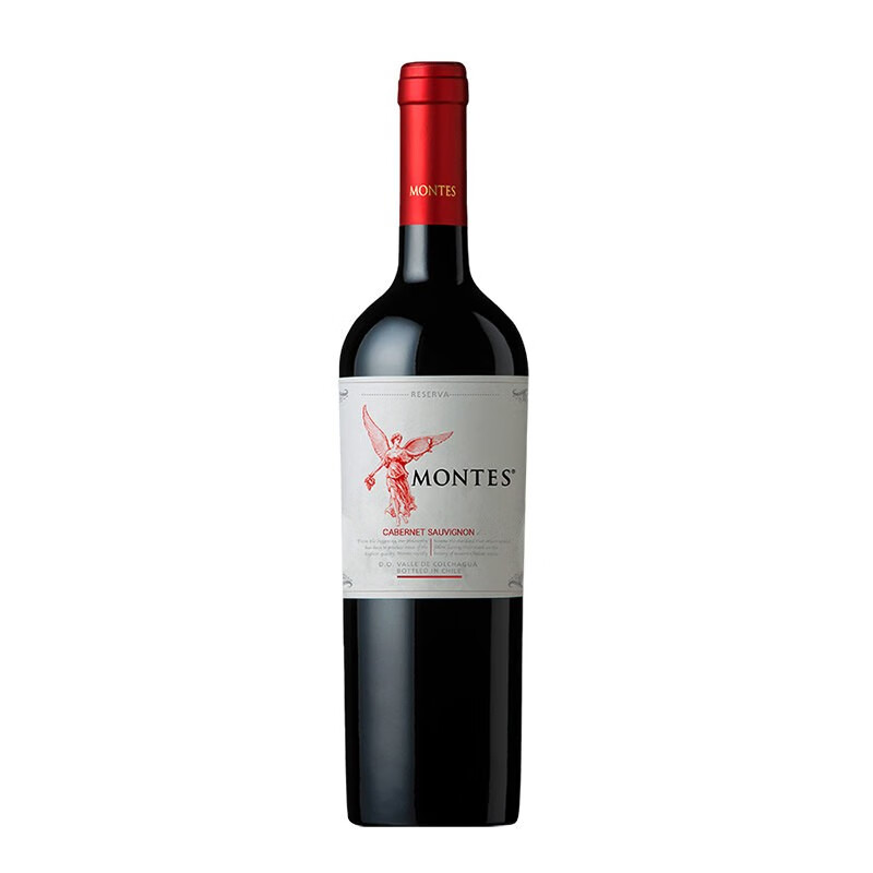 MONTES 蒙特斯 智利原瓶进口 红天使珍藏 赤霞珠 14.5度干红葡萄酒 750ml 单瓶 83.46元