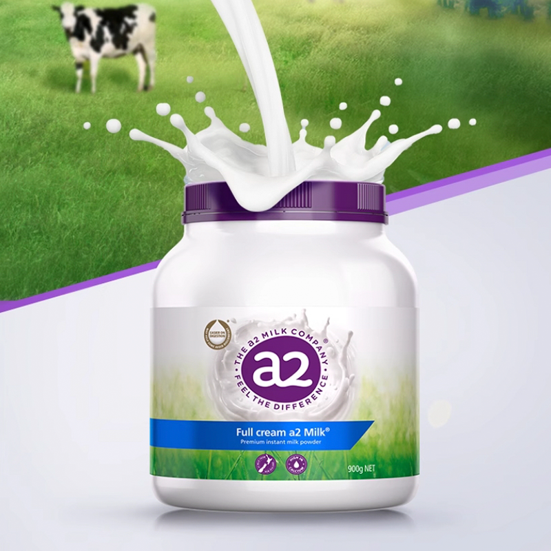 【自营】澳洲a2紫吨吨成人全脂奶粉高钙A2蛋白质 124.5元