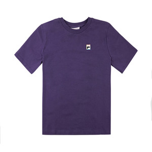 FILA 斐乐 经典简约圆领短袖T恤 紫色1383812-GOTHIC GRAPE-M