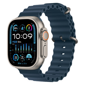 五一放价、百亿补贴：Apple 苹果 Watch Ultra2 智能手表 GPS+蜂窝版 49mm 钛金属 蓝色 海洋表带