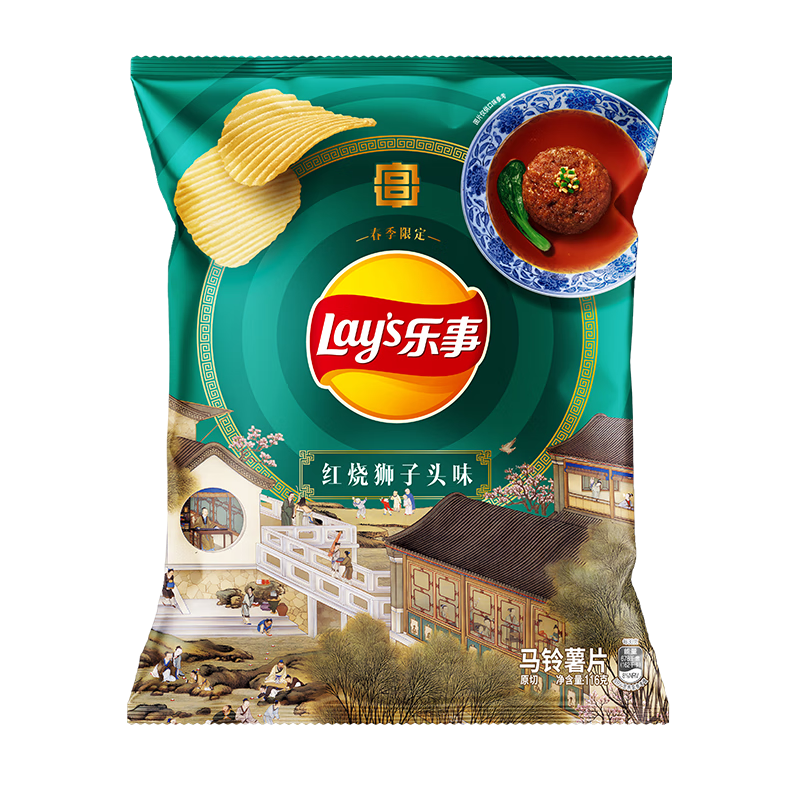 Lay's 乐事 薯片 春季 红烧狮子头味 116克 10.43元