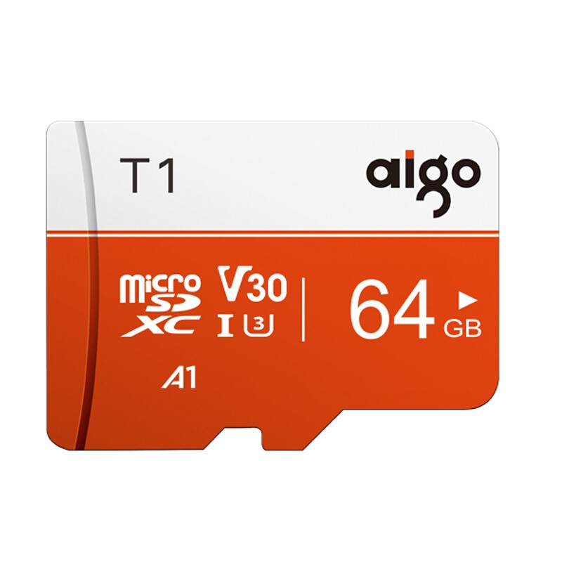 aigo 爱国者 T1 Micro-SD存储卡 64GB（UHS-I、V30、U3、A1） 23.9元
