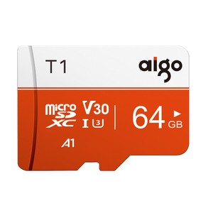 aigo 爱国者 T1 Micro-SD存储卡 64GB（UHS-I、V30、U3、A1）