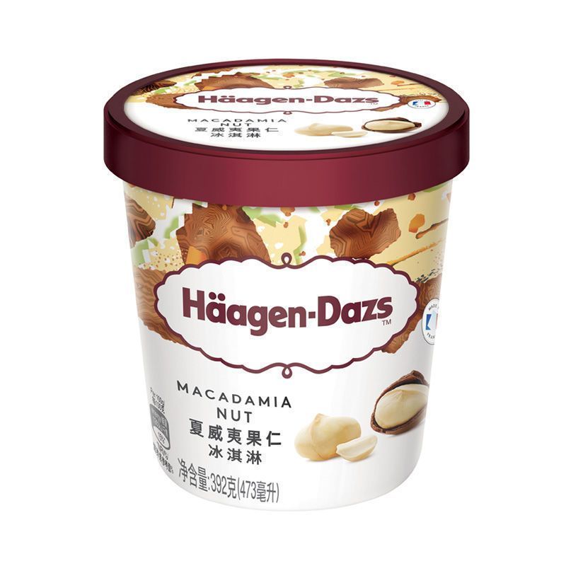 百亿补贴：Haagen-Dazs 哈根达斯 冷饮冰淇淋夏威夷果仁/草莓/香草392g*2盒 113.9元