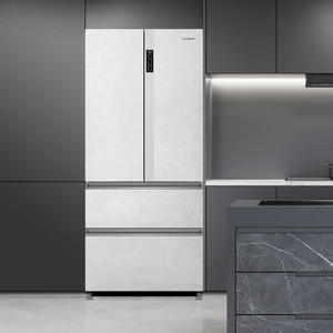 卡萨帝原石550L嵌入式灰白色法式四门一级超薄风冷无霜家用冰箱