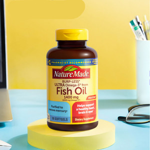 NatureMade天维美深海鱼油omega3软胶囊中老年成人补脑90粒2瓶