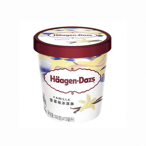 Häagen·Dazs 哈根达斯 冰淇淋 香草味 473ml 下单2件，单价50.01元，。