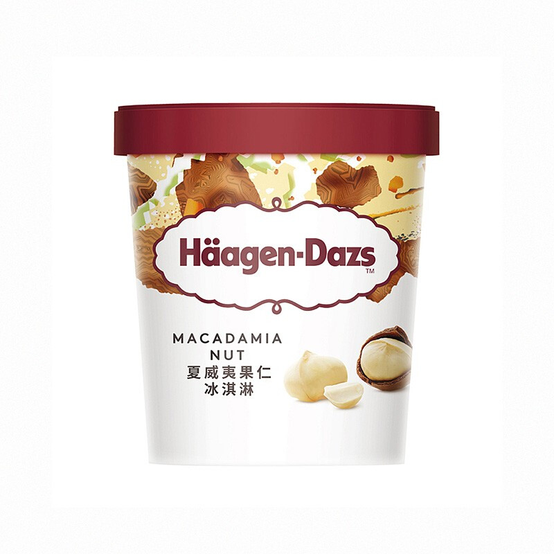 【法国进口】哈根达斯奶油冰淇淋夏威夷果仁味392g雪糕 57.13元