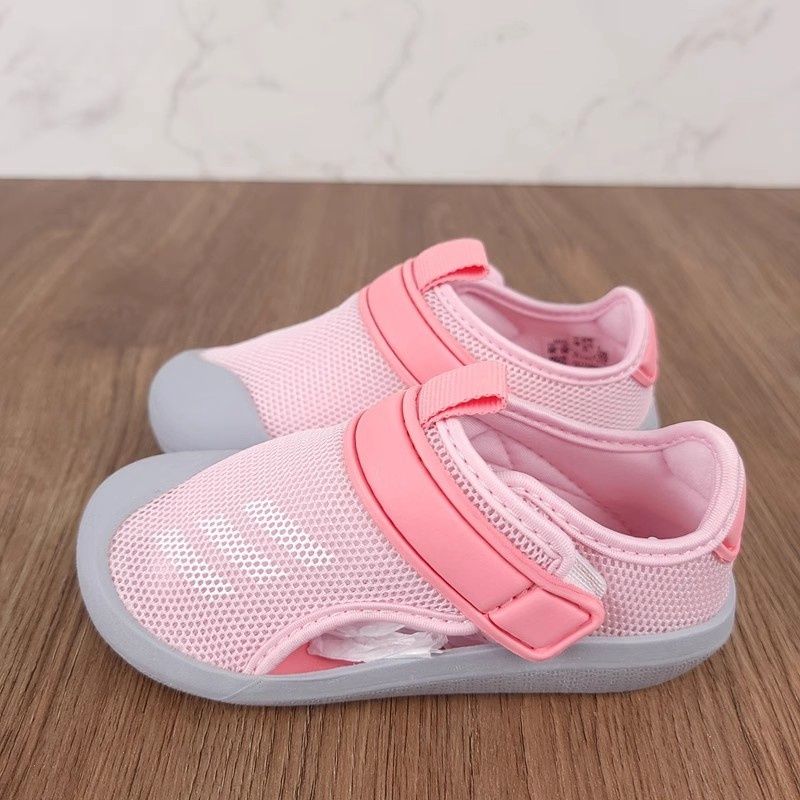 百亿补贴：adidas 阿迪达斯 女儿童夏季透气舒适防滑魔术贴包头凉鞋 FY6042 79元