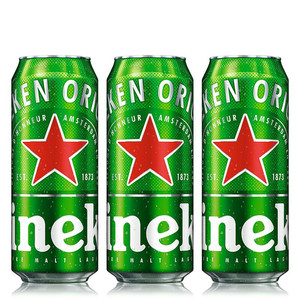 Heineken 喜力 经典500ml*3听 喜力啤酒