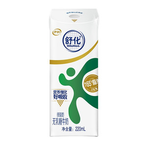 SHUHUA 舒化 伊利舒化奶 无乳糖牛奶整箱 低脂型220ml*24盒（包装随机）低GI认证