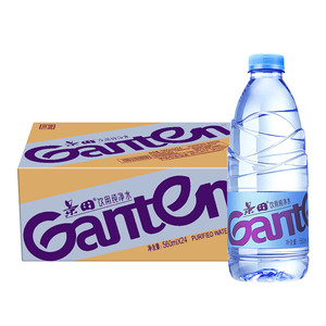 Ganten 百岁山 景田 饮用纯净水 560ml*24瓶 整箱装 会议办公用水 家庭健康饮用水