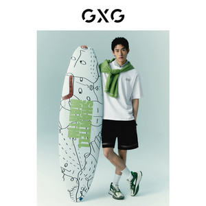 GXG男装 商场同款SHANTELL MARTIN联名系列短袖T恤2022年夏季新品