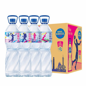 Nestlé Pure Life 雀巢优活 饮用水 1.5L*12瓶 整箱装中国航天太空创想