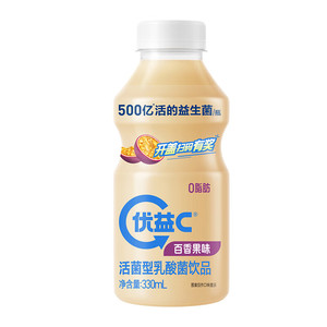 MENGNIU 蒙牛 优益C0脂活性益生菌乳酸菌饮料百香果味330ml*4 冷藏饮料饮品
