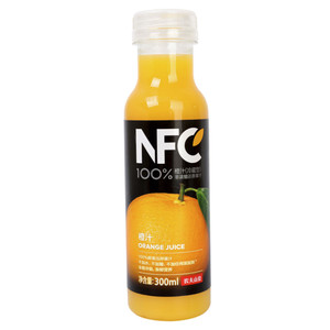 NONGFU SPRING 农夫山泉 NFC果汁饮料（冷藏型）100%鲜果压榨橙汁 300ml*4瓶