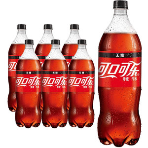 Coca-Cola 可口可乐 零度 Zero 汽水碳酸饮料 2L*6瓶 整箱装