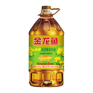 金龙鱼 食用油 低芥酸 非转基因压榨 特香菜籽油5L（新老包装随机发货）